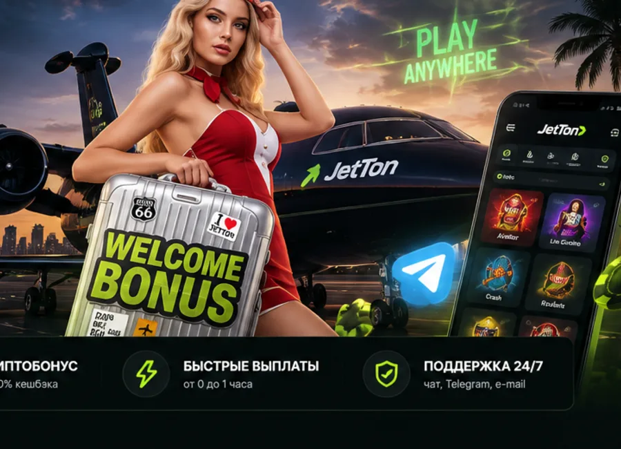 JetTon: приветственный бонус 425% и 250 фриспинов